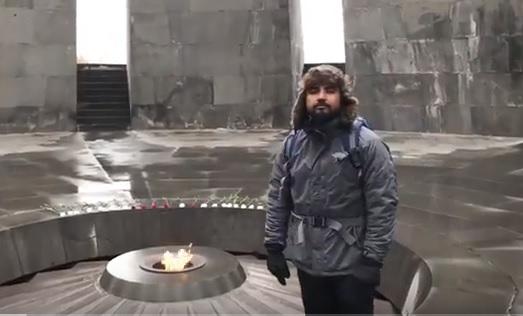 Türk gənc İrəvanda erməniləri heyrətə saldı – Video