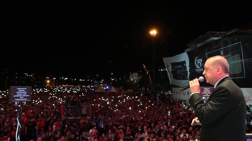Turkish president marks 2nd anniversary of coup attempt