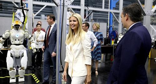 Ivanka Trump blush after compliments -