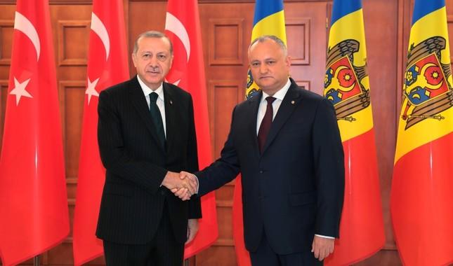 Erdogan arrives in Moldova for 2-day visit