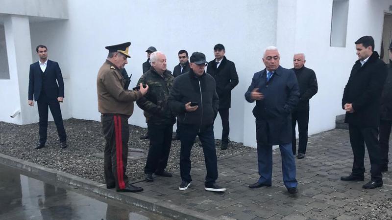 Kəmaləddin Heydərov yanğın olan stansiyada - Foto