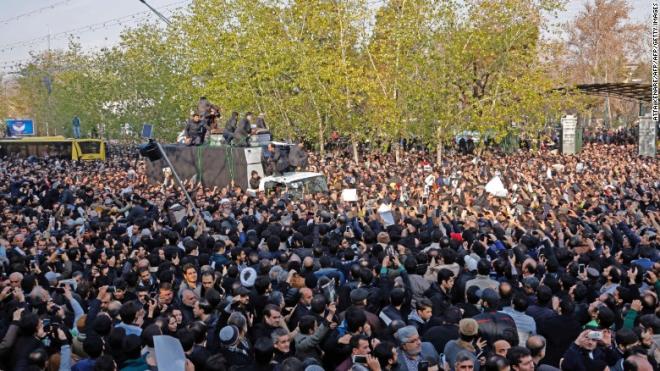 Iran holds funeral for victims of conflict with Israel
