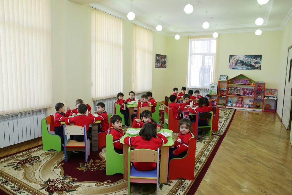 The kindergarten was put into use in Mazam -