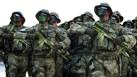 Azerbaijani soldiers are mobilized to help Turkiye