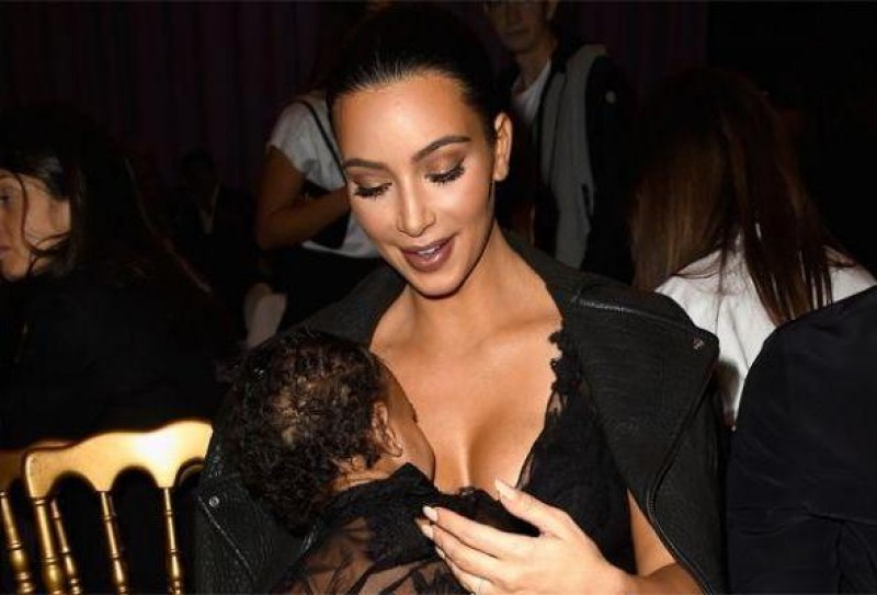 Kim kardashian breast feeding — pic 3