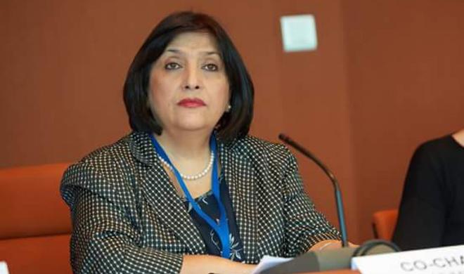 Sahiba Gafarova in Turkmenistan for UN forum