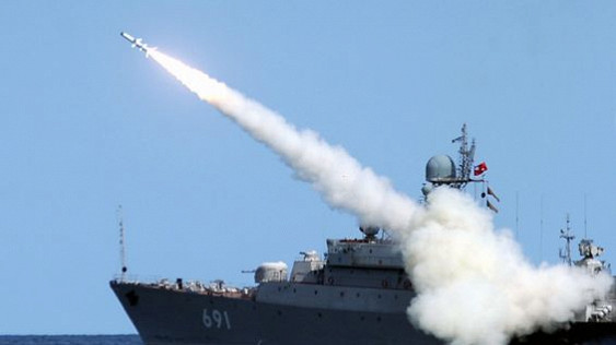 Russia fired a missile into the Sea of Japan