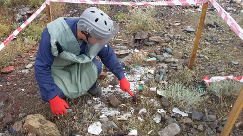 В Баку обнаружена ручная граната