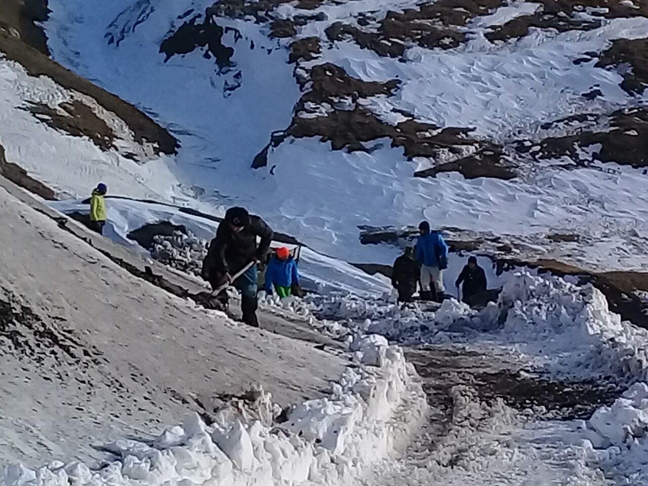 جان باختن کوهنورد تبریزی در ارتفاعات بوزقوش