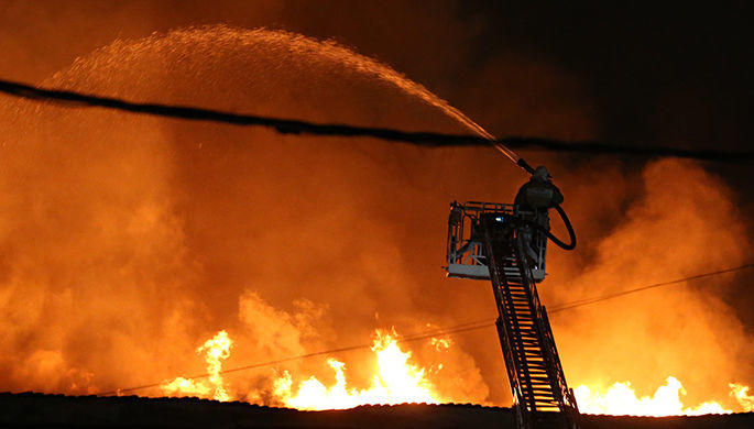 Пожар в Шабране повредил газовое хозяйство