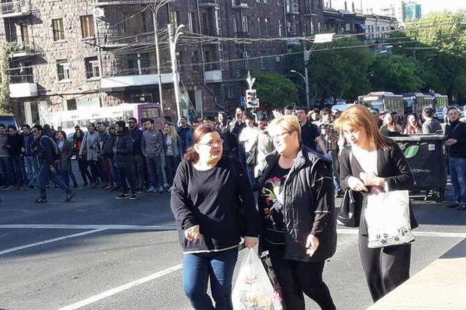 В Ереване началась акция протеста