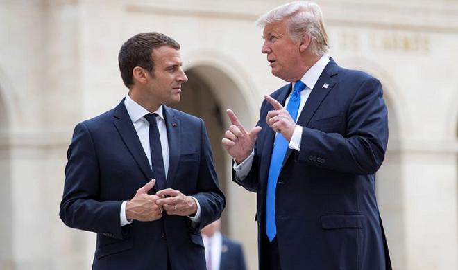 Трамп прилюдно унизил Макрона - Видео
