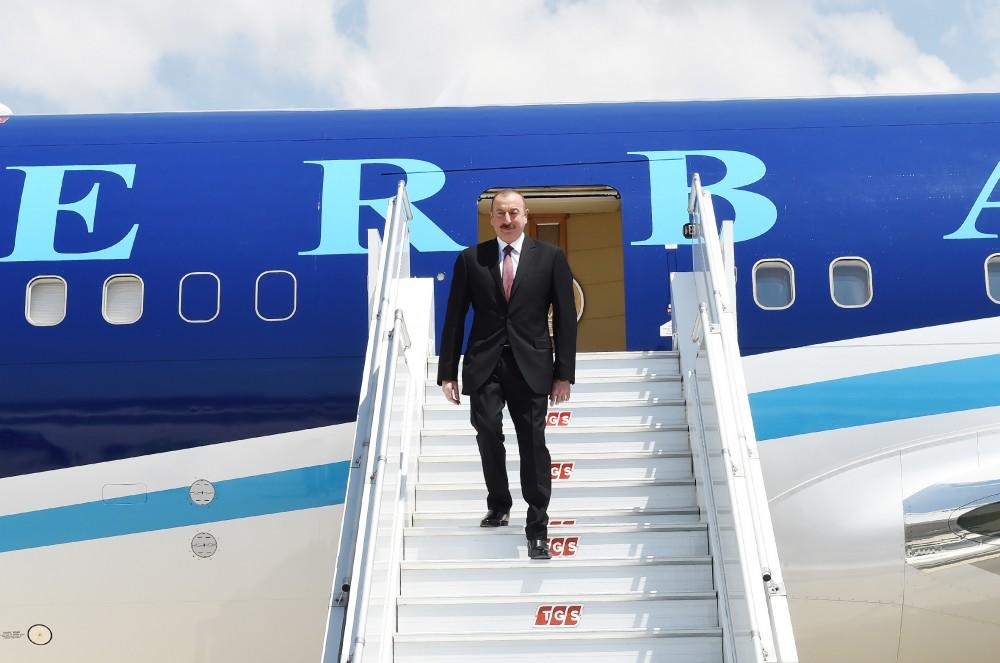Ilham Aliyev left for Brussels