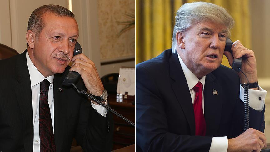 Erdogan, Trump agree coordination in Syria in phone call