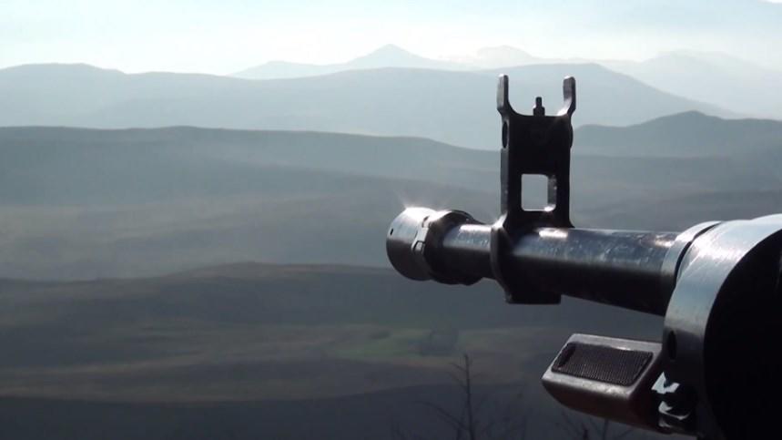 Armenian forces fire on Azerbaijani positions