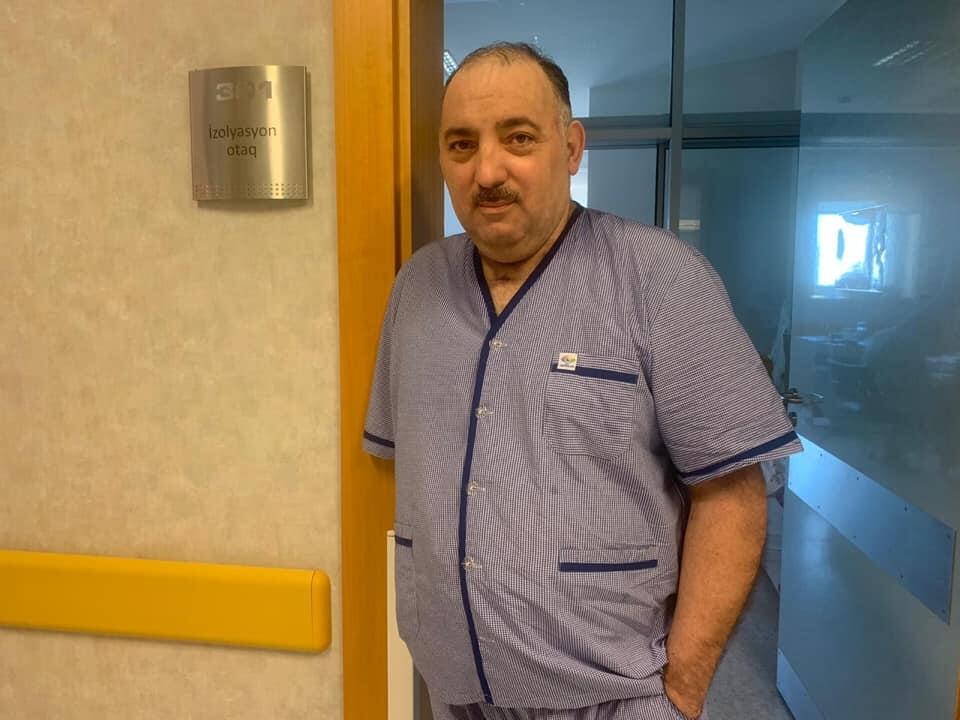 Бахрам Багирзаде поделился фотографиями из госпиталя