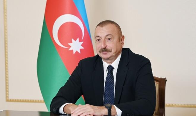 Aliyev expressed his condolences to the Chinese President
