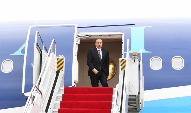 Aliyev arrives in Tirana for European Summit