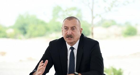 Ильхам Алиев на форуме в Зангилане