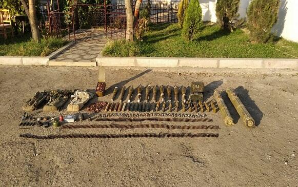 Weapons and ammunition were discovered in Khankendi