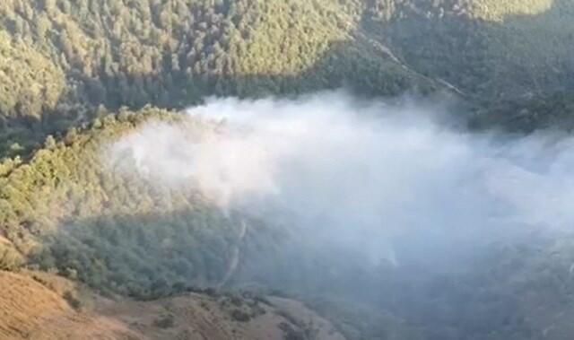 Şabranda yanğın: helikopter cəlb edildi - Video