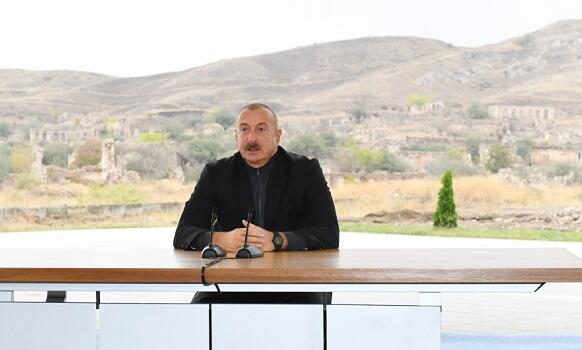 Ильхам Алиев отправился в Джебраильский район