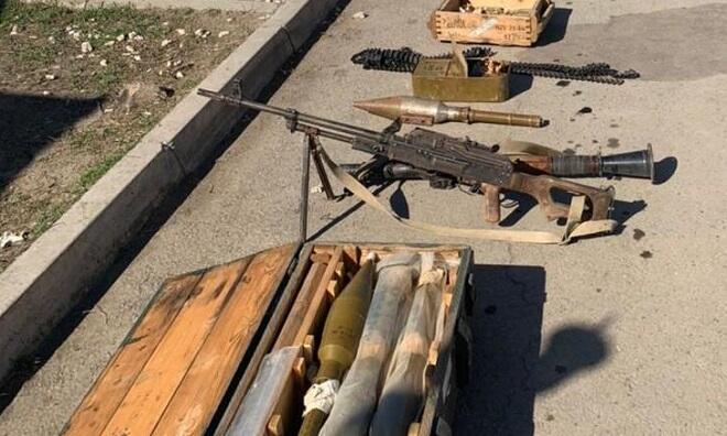 Arms and ammunition were discovered in Zangilan