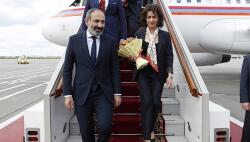 Pashinyan left for France