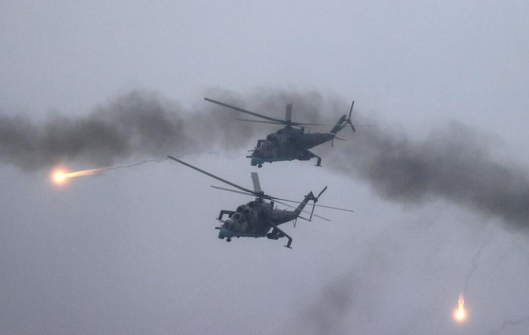 Rusiyanın helikopteri belə vuruldu - Video