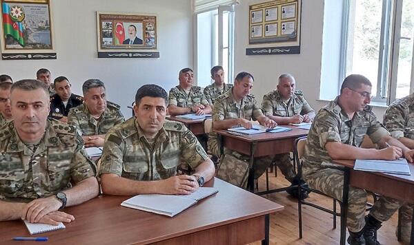 From the training of the officers of the Azerbaijan Army -
