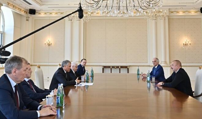 Ilham Aliyev met with Volodin