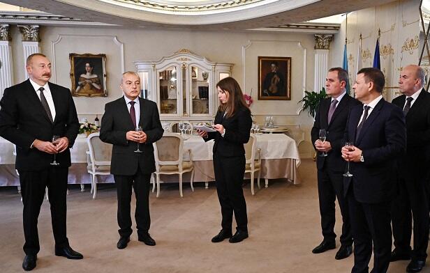 Lunch was hosted in honour of Ilham Aliyev -