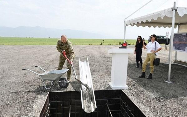 Ilham Aliyev and first VP opened some places
