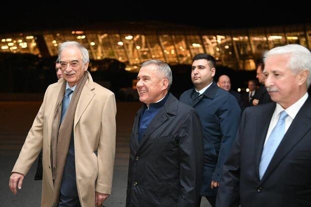 Президент Татарстана прибыл в Азербайджан - Фото