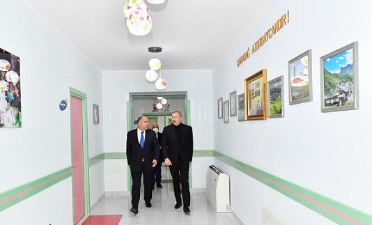 Ilham Aliyev in Oguz
