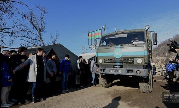 46 vehicles of peacekeepers passed through the action area