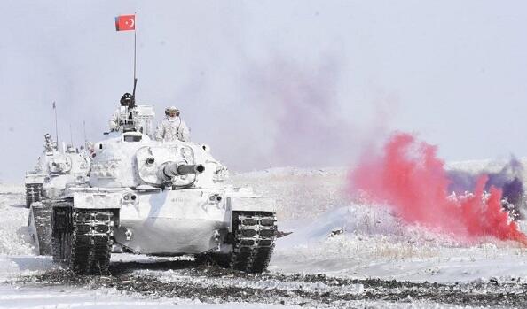Our tanks in training in Turkey -