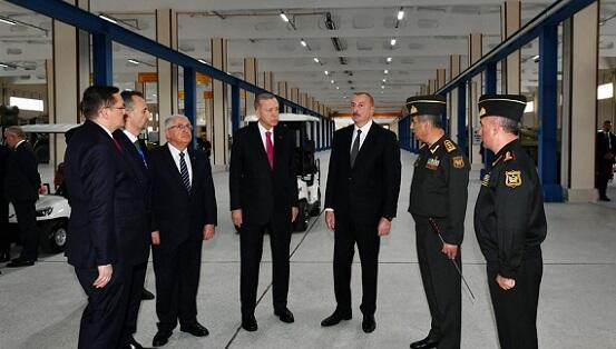 Prezidentlər hərbi kompleksin açılışında - Foto