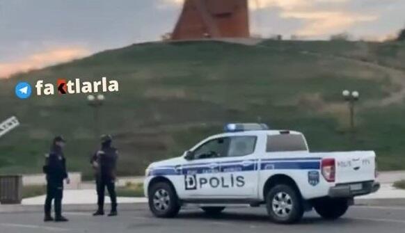 Azərbaycan polisi Xankəndinin mərkəzində - Video