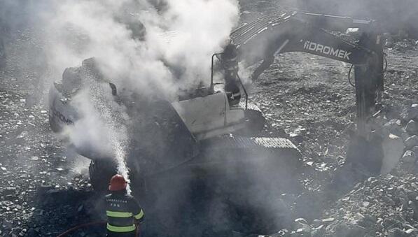 Bakıda şirkətin ekskavatorunu yandıran şəxs həbs edildi