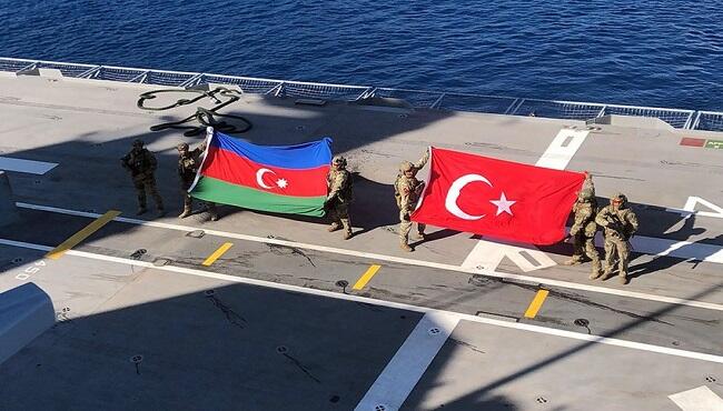 مانور نظامی مشترک بین ۳ کشور در آذربایجان