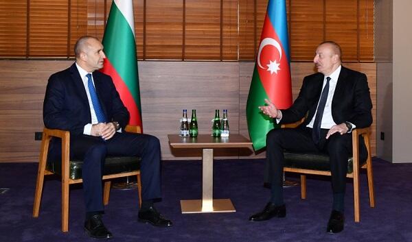 The one-on-one meeting between Aliyev and Radev ended