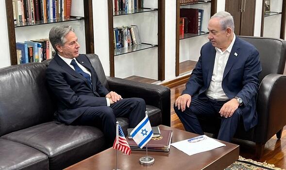 Блинкен уже на переговорах с Нетаньяху