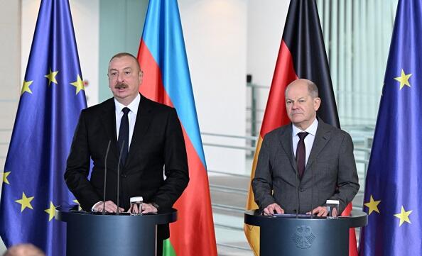 Aliyev and Scholz answered the media's questions -