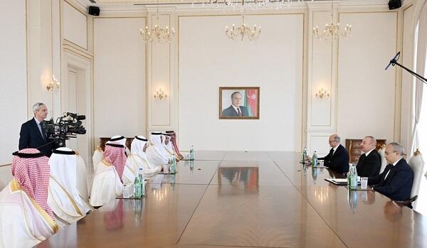 الهام علی‌اف وزیر انرژی عربستان سعودی را به حضور پذیرفت