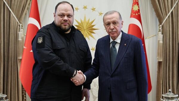 اردوغان اوکراینا عالی راداسینین صدری ایله گؤروشدو