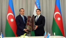 دیدار وزرای آذربایجان و ازبکستان در شهر تاشکند