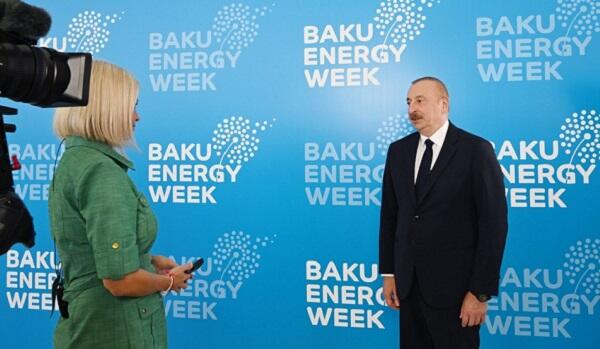An interview of Ilham Aliyev was broadcast in "Euronews".