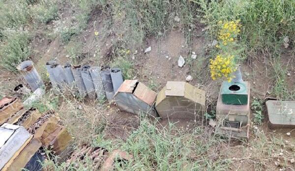 A large amount of ammunition was discovered in Khojaly -