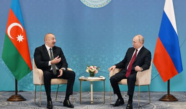 В Астане состоялась встреча Алиева и Путина - Фото